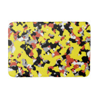Yellow Red Black Grey Camouflage Camo Pattern