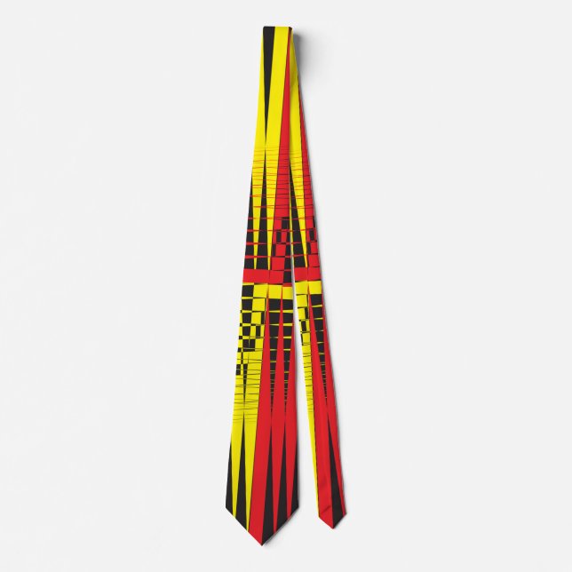 yellow red black tie (Front)