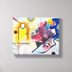 Yellow-Red-Blue abstract painting Canvas Print