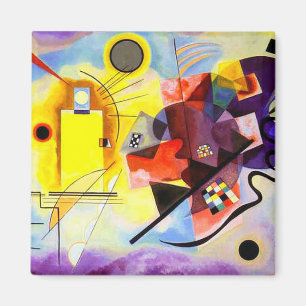 Yellow Red Blue by Vassily Kandinsky Magnet