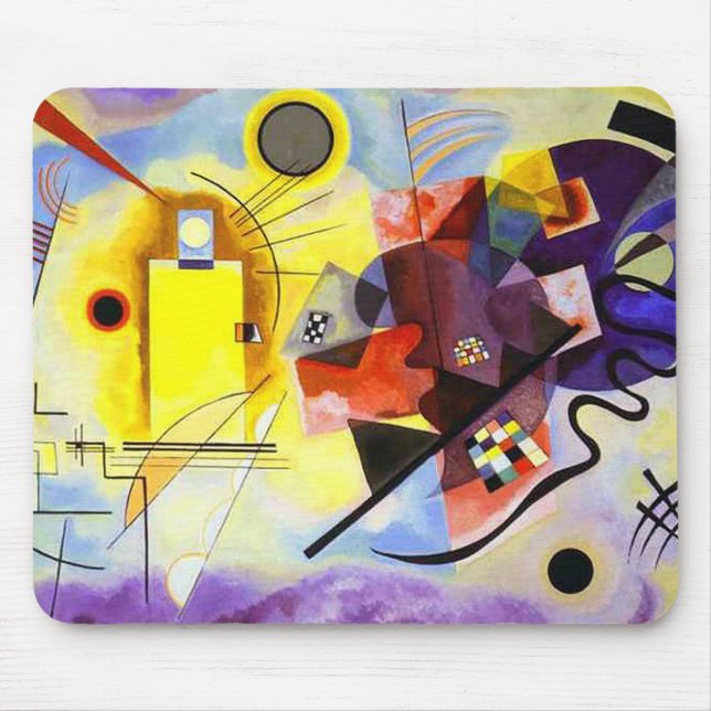 Yellow Red Blue by Vassily Kandinsky Mouse Mat (Front)