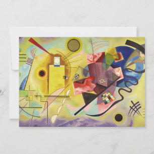 Yellow-Red-Blue by Wassily Kandinsky Thank You Card