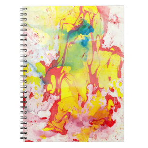 Yellow Red Blue Green Template Trendy Modern Notebook