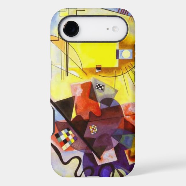 Yellow Red Blue Kandinsky Abstract Painting (Back)