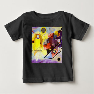 Yellow Red Blue Kandinsky Abstract Painting Baby T-Shirt