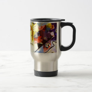 Yellow Red Blue Kandinsky Abstract Painting Travel Mug