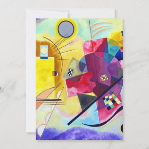 Yellow Red Blue Wassily Kandinsky Invitation