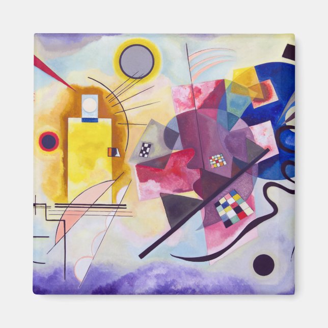 Yellow Red Blue, Wassily Kandinsky Magnet (Front)