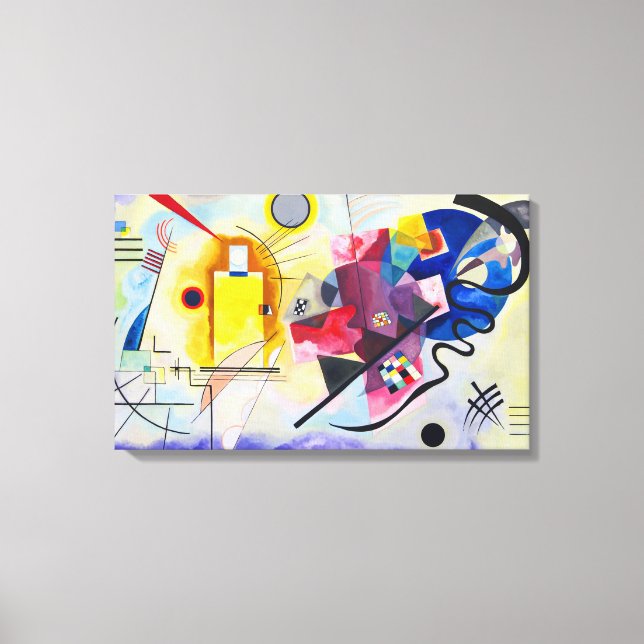 Yellow-Red-Blue Wassily Kandinsky Painting  Canvas Print (Front)