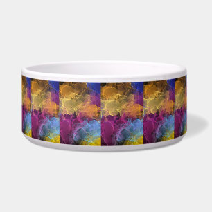 Yellow Red Green Blue Trinket Bowl 