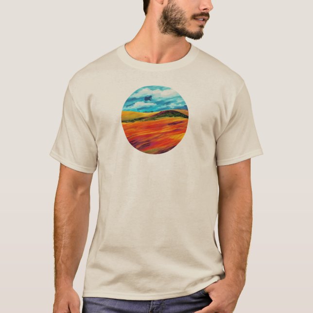 Yellow Red Hills T-Shirt (Front)