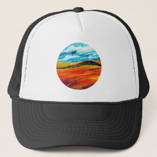 Yellow Red Hills Trucker Hat