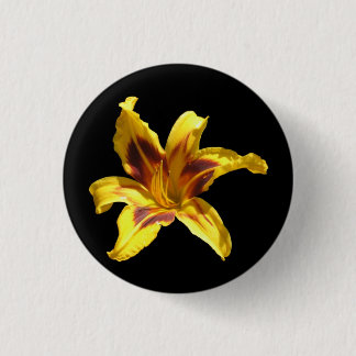 Yellow & Red Lily Button