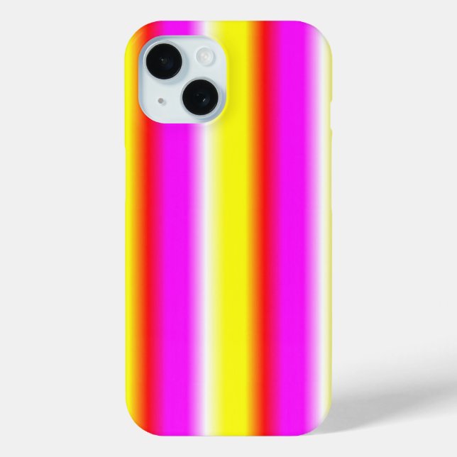 yellow red pink rainbow stripe Case-Mate iPhone case (Back)