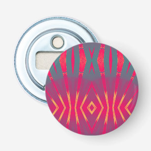 Yellow Red Purple Green 3D Pattern ~  Bottle Opener