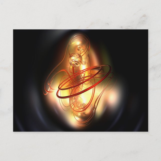 Yellow red shine postcard (Front)