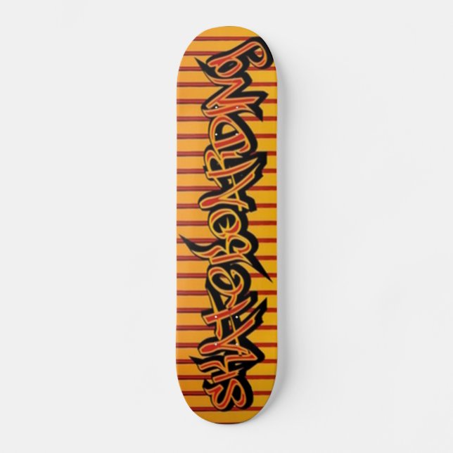 Yellow Red Skateboarding - Skateboard (Front)