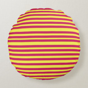 Yellow, Red Spring Mood Lines  cushion
