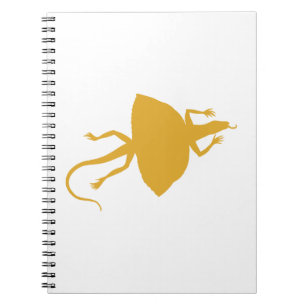 Yellow reptile notebook