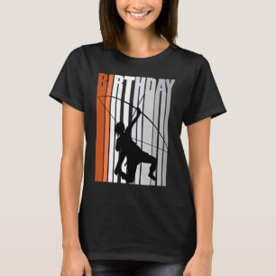 Yellow Retro Archer Archery Bow Arrow Teenagers T-Shirt