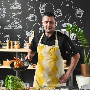 Yellow Rhombus Apron