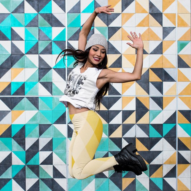 Yellow rhombus leggings (Creator Uploaded)