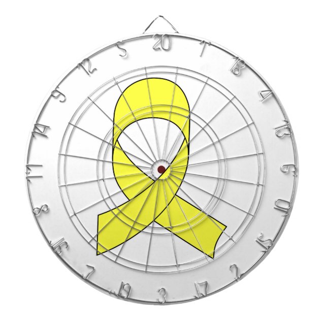 Yellow Ribbon Drawing Dartboard (Front)