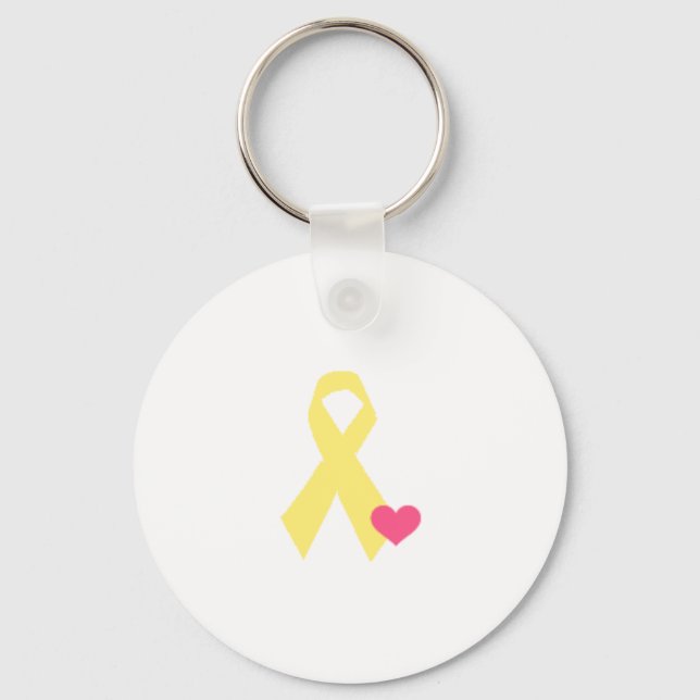 Yellow Ribbon Key Ring (Front)