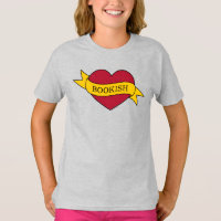 Yellow Ribbon Pink Bookish Heart