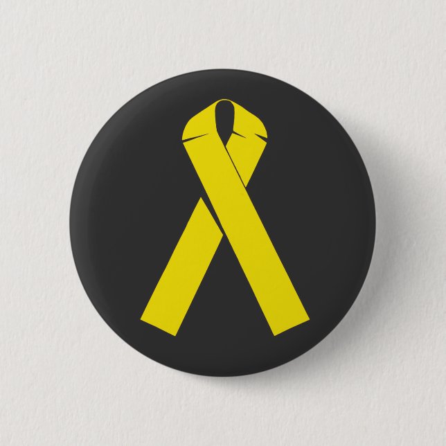 Yellow Ribbon Products and Apparel 6 Cm Round Badge (Front)