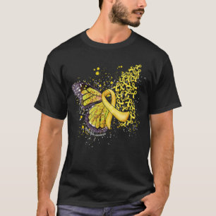 Yellow Ribbon Spina Bifida Awareness Dripping Butt T-Shirt