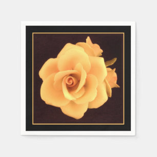 Yellow Rose, 2004 Photo. Napkin