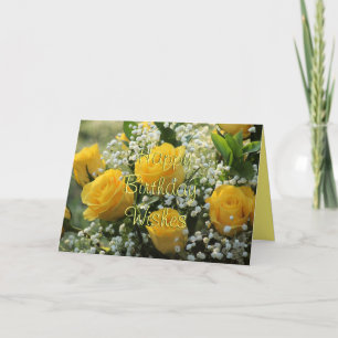 Yellow Rose 2007-2- customise any occasion Card