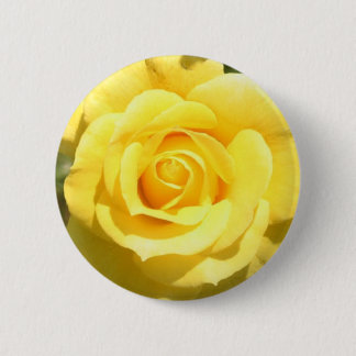 Yellow Rose 6 Cm Round Badge