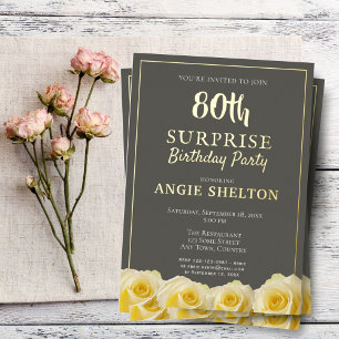 Yellow Rose 80th Surprise Birthday Party