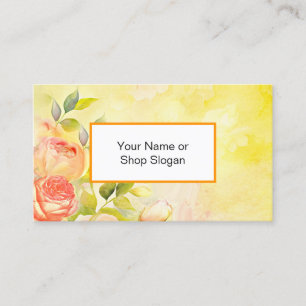 Yellow Rose Business Card