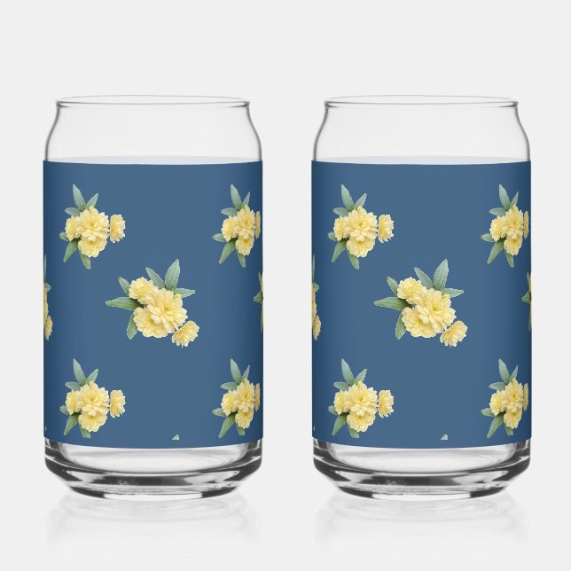 Yellow Rose Can Glass (Front)