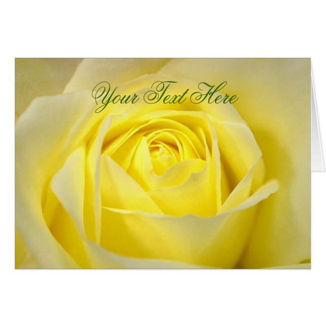 Yellow Rose Card (Front Horizontal)