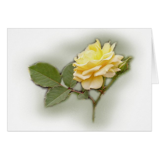 Yellow Rose Card (Front Horizontal)