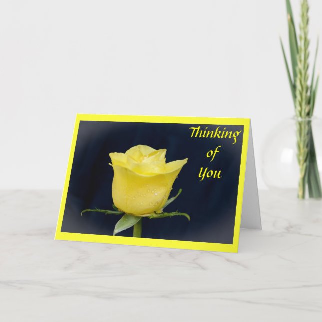 Yellow Rose Card (Front)