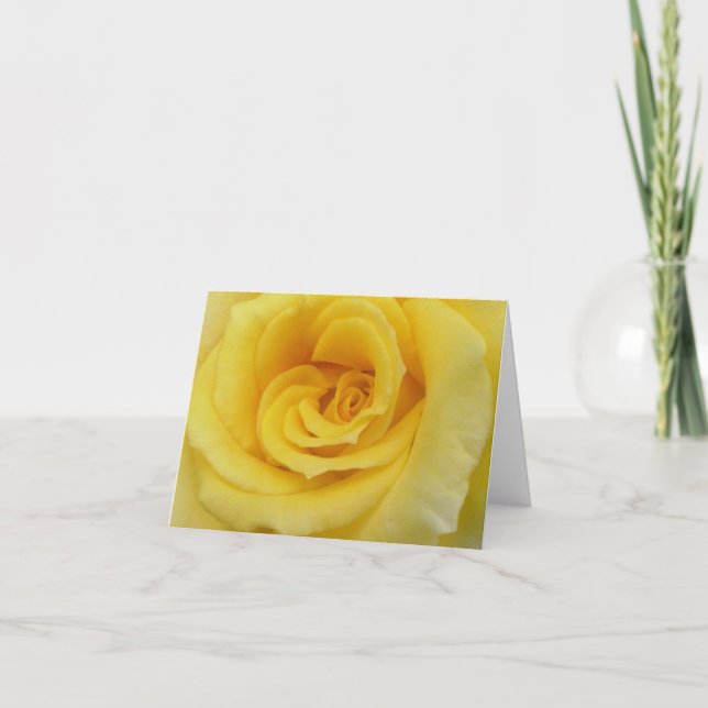 Yellow Rose Card (Front)