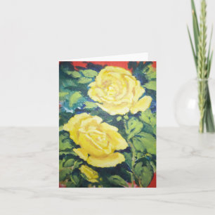 yellow  Rose Card