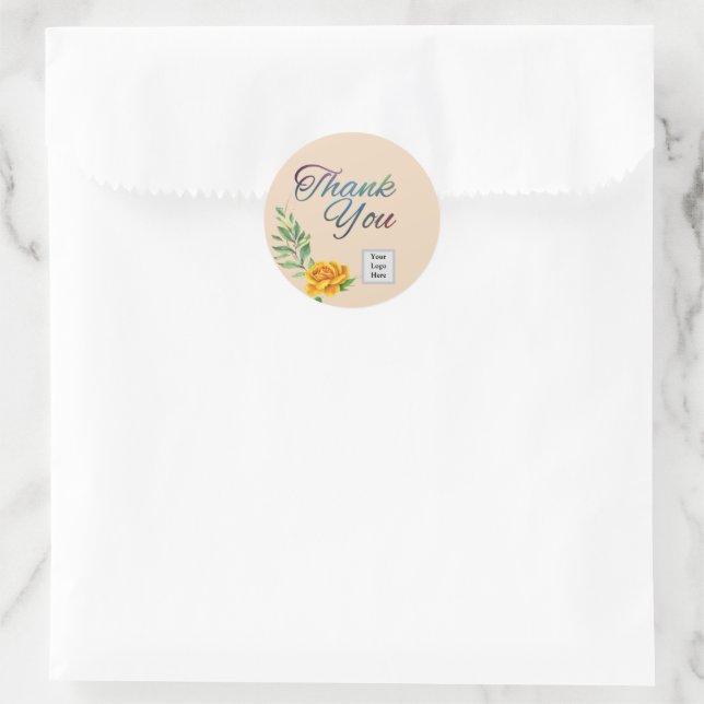 Yellow Rose  Classic Round Sticker (Bag)