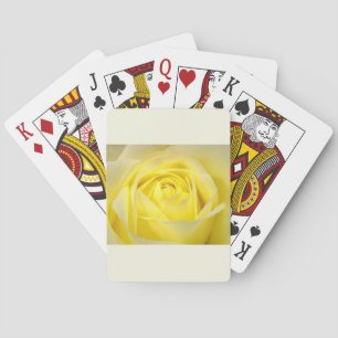 Yellow Rose Closeup Playing Cards