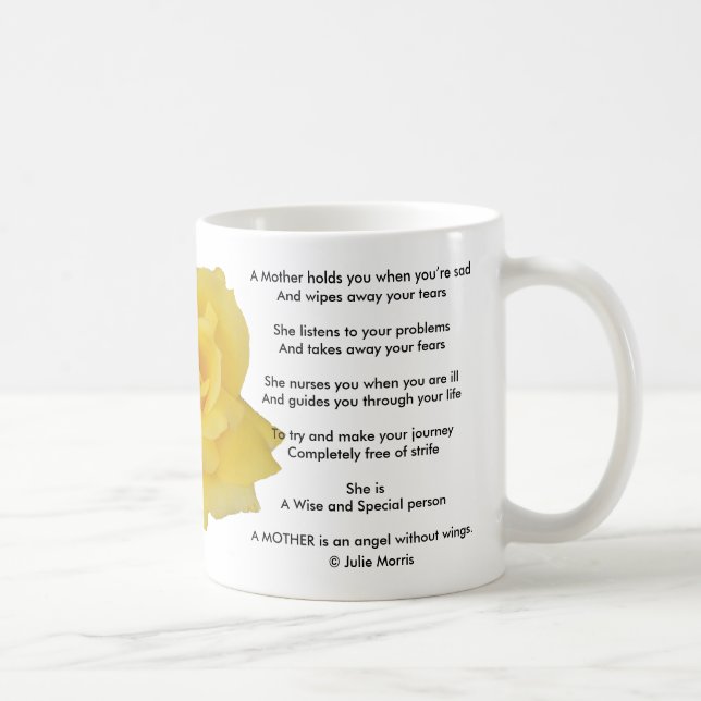 Yellow Rose Coffee Mug (Right)