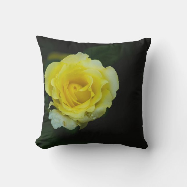Yellow rose cushion (Front)