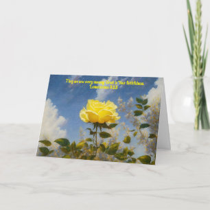 Yellow Rose Faith Encouragement Card