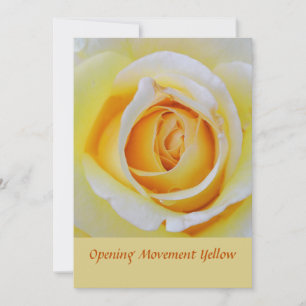 Yellow Rose Floral Macro Photo Thank You Card
