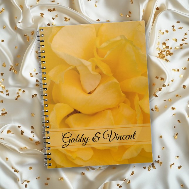 Yellow Rose Floral Wedding Notebook (Creator Uploaded)