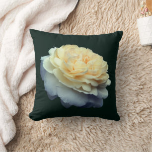 Yellow Rose Flower Cushion
